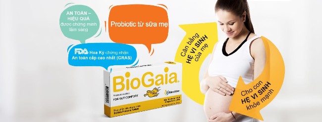 Tác dụng của men vi sinh Biogaia dành cho bà bầu