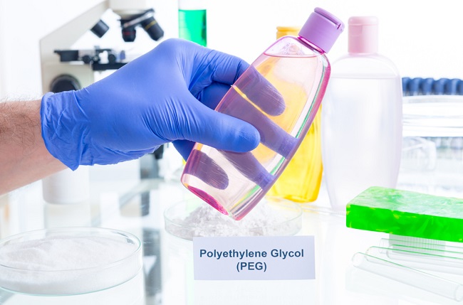 Da nhạy cảm tránh sử dụng Polyetylen Glycol