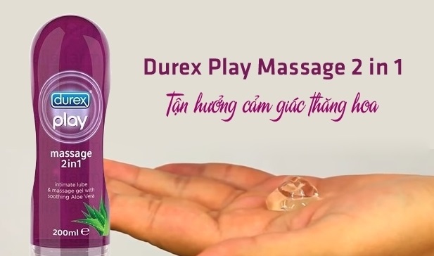 Gel bôi trơn Durex Play Massage 2 in 1 dịu nhẹ, mềm mại