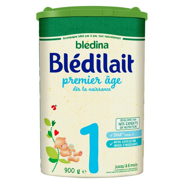 Sữa bột Bledilat 1 cho bé 0 - 6 tháng tuổi của Pháp 900g