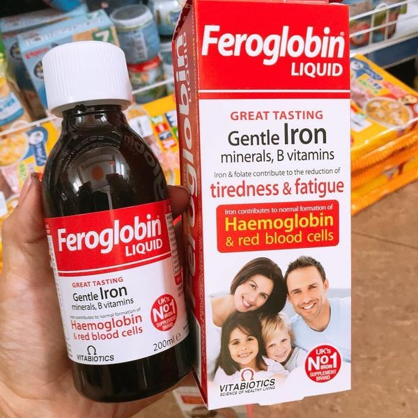 Sắt dạng nước Feroglobin B12 Vitabiotics Anh