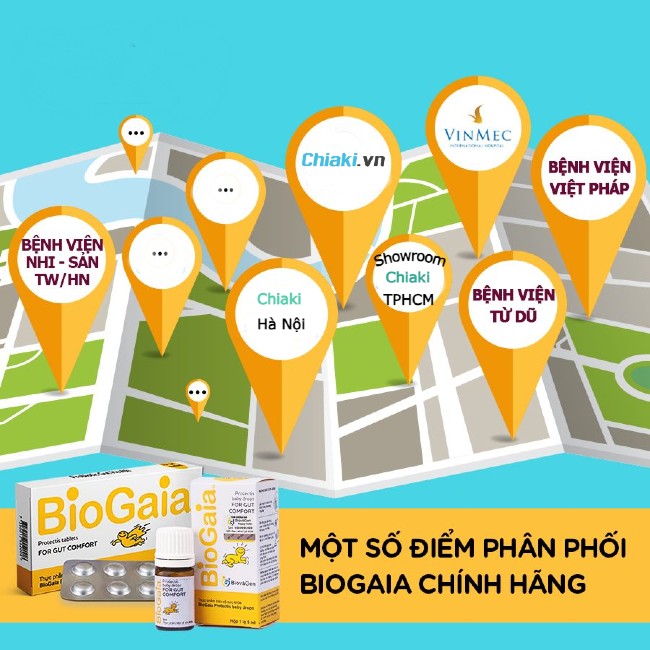 Men vi sinh Biogaia đã được phân phối chính hãng tại Chiaki.vn