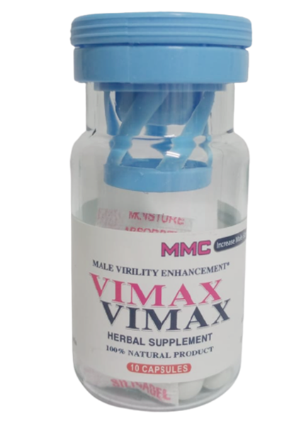 Vimax Pills hỗ trợ tăng kích thước dương vật (lọ 10 viên)