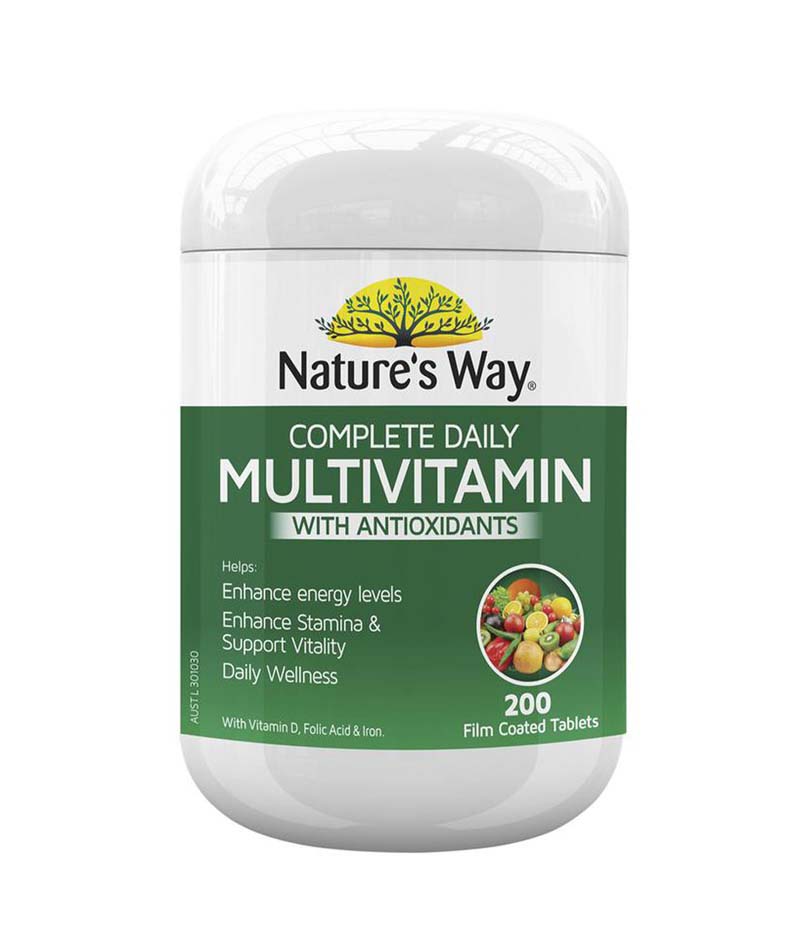 Vitamin tổng hợp Nature’s Way Complete Daily Multivitamin 200 viên mẫu mới