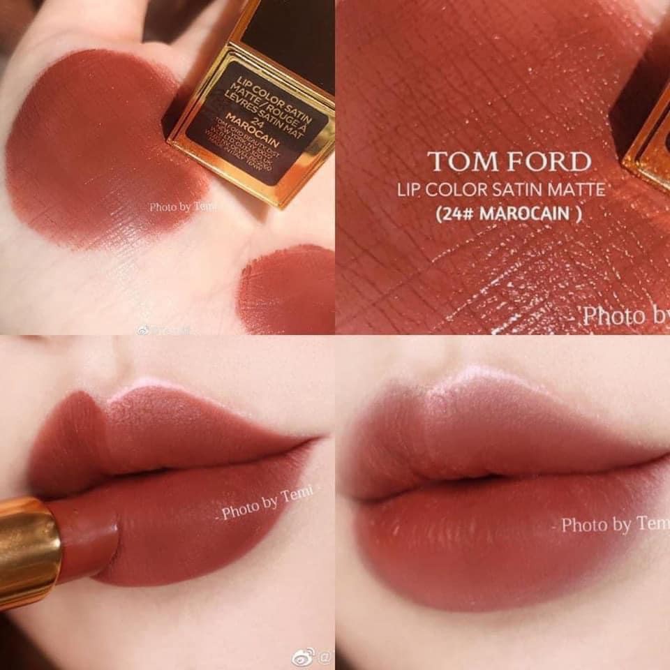 Son Tom Ford Lip Color Satin Matte 24 Marocain Màu Đỏ Gạch