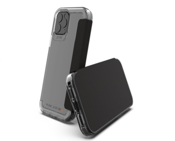 Ốp lưng chống sốc Gear4 D3O Wembley Flip cho iPhone 12 Mini, bọc màn hình chắc chắn