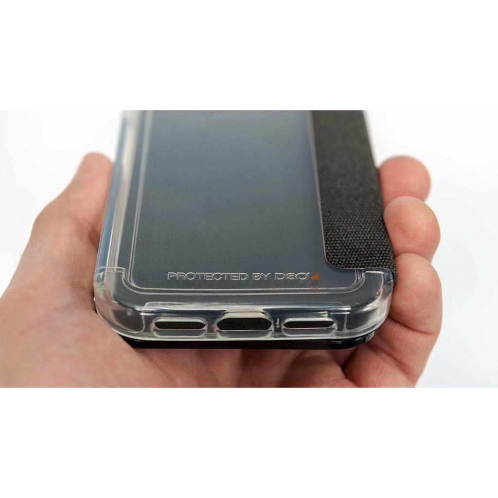 Ốp lưng chống sốc Gear4 D3O Wembley Flip cho iPhone 12 / 12 Pro hỗ trợ sạc tiện lợi