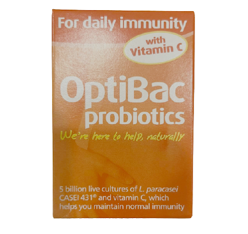 Optibac For Daily Immunity, vỏ hộp 30 viên