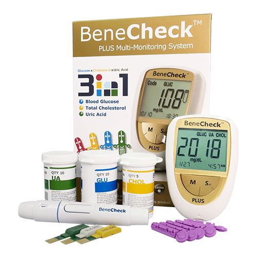 Máy đo đường huyết, mỡ máu BeneCheck cao cấp, kết quả nhanh, chính xác