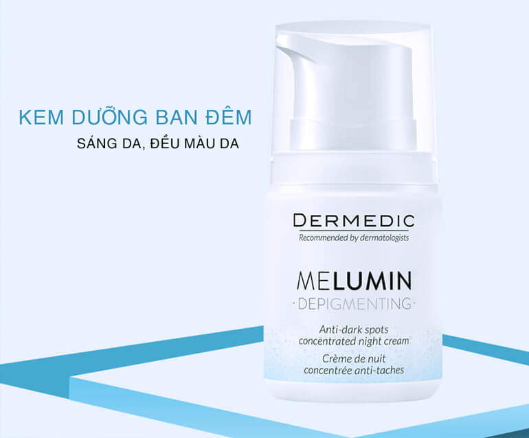 Kem dưỡng trắng ban đêm Dermedic Melumin Anti-Dark Spots Concentrated