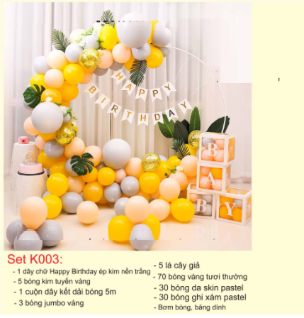 Set 2 khung hình ánh kim phụ kiện trang trí sinh nhật party sự kiện để