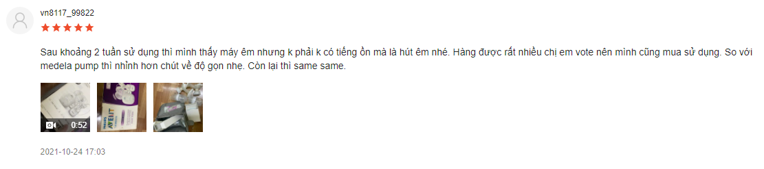 Review máy hút sữa Avent hoa tuyết có tốt không?