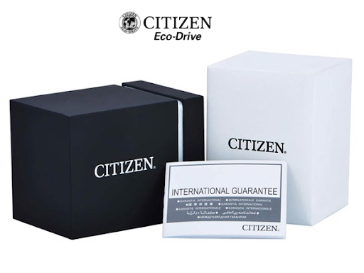 Hộp và phụ kiện bên trong của citizen chính hãng