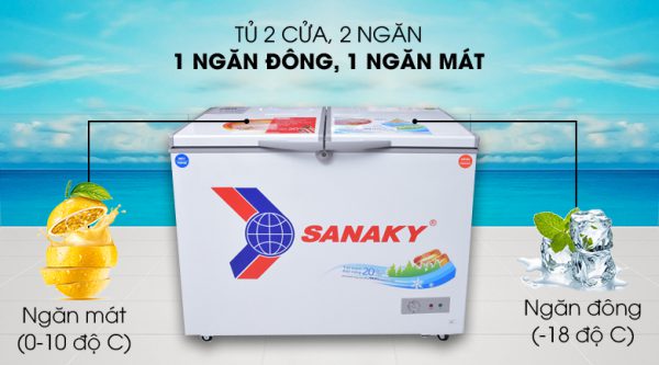 Tủ đông Sanaky 400 lít VH-4099W1