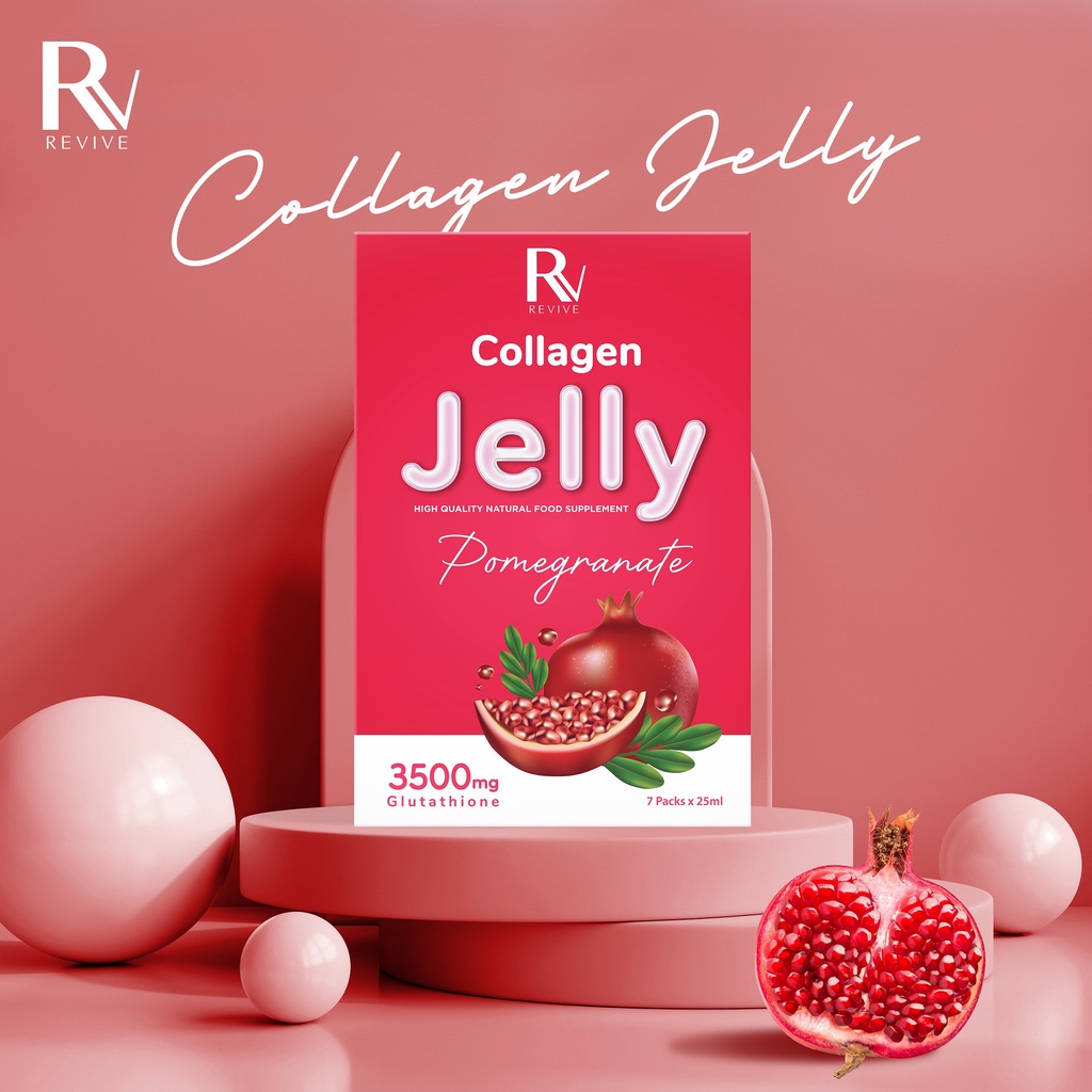 Thạch lựu collagen jelly Pomegranate từ Thụy Sỹ
