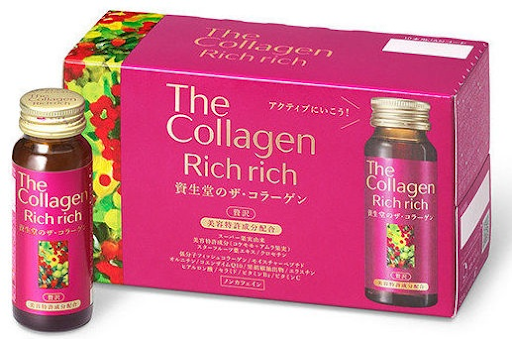 The Collagen Rich Rich Shiseido Dạng Nước, hộp 10 chai