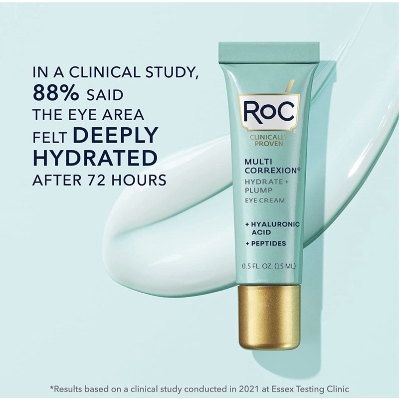 Kem dưỡng mắt RoC Multi Correxion Hydrate + Plump  hỗ trợ cải thiện vùng da mắt hiệu quả