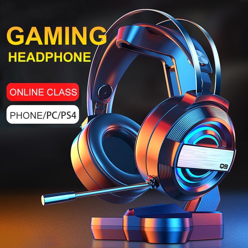 Tai nghe Headphone Gaming MC Q9 có đèn Led đổi màu