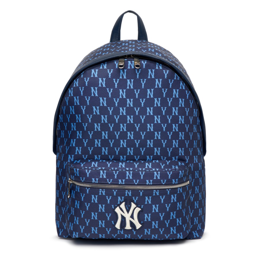 Balo MLB Monogram Diamond Embo Mini Backpack New York Yankees Màu Trắng   Caos Store