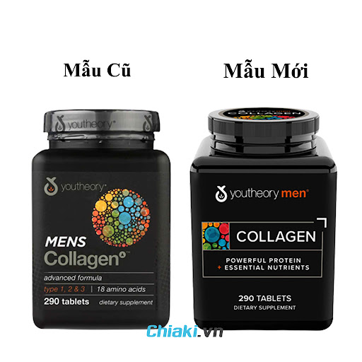 Collagen Nam Của Mỹ Youtheory Men's Type 1 2 & 3, Lọ 390 viên