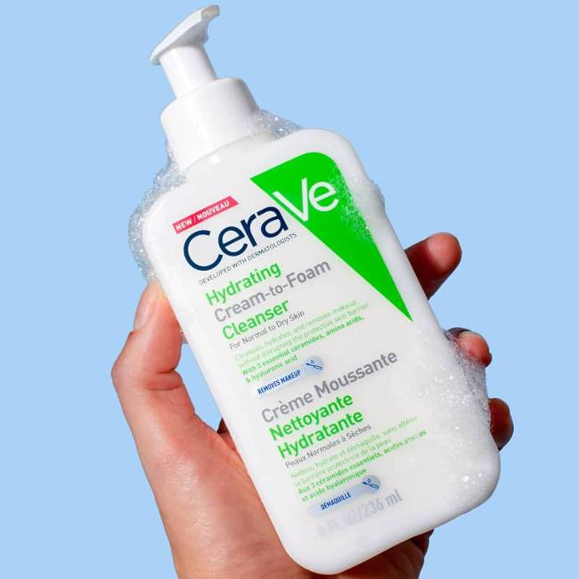 Sữa rửa ráy pH 5.5 mang đến domain authority thô CeraVe Hydrating Facial Cleanser