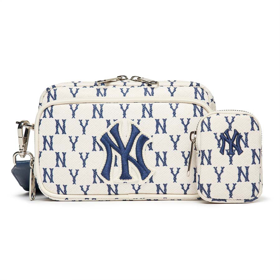 Túi MLB Monogram Jacquard Mini Crossbody Bag New York Yankees  3ACRS022N50BKS