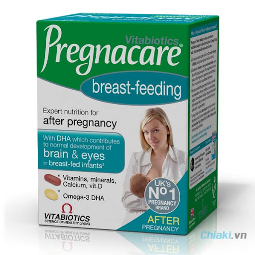 Canxi Tổng Hợp Cho Phụ Nữ Sau Sinh Pregnacare Breast-feeding No1, Hộp 84 Viên