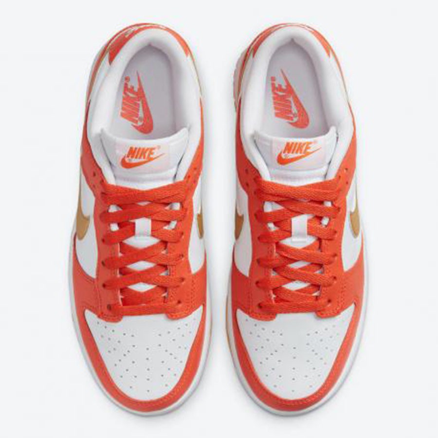 Giày Thể Thao Nike SB Dunk Low Golden Orange White Gold Shoes