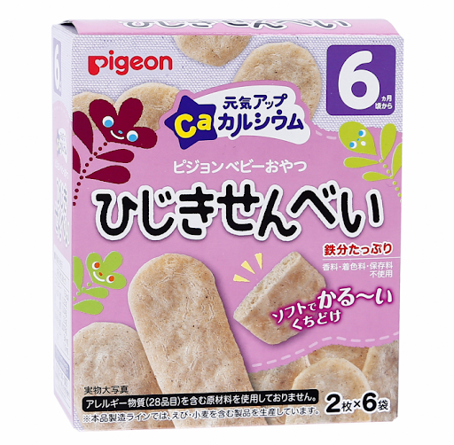 Bánh Ăn Dặm Pigeon Mix 2 Vị Cho Bé Từ 6 Tháng Tuổi, Gói 150g