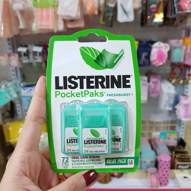 Miếng Ngậm Thơm Miệng Listerine Pocketpaks Fresh Burst
