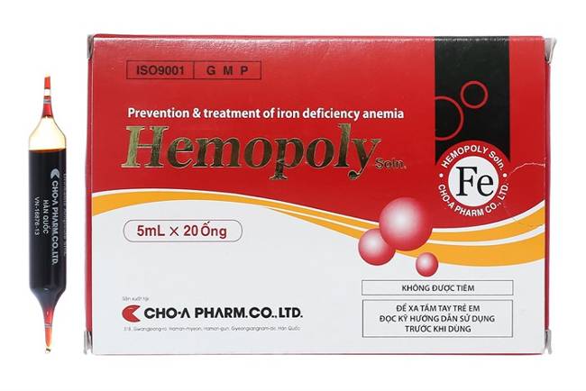 Sắt nước cho bà bầu 3 tháng đầu Hemopoly 