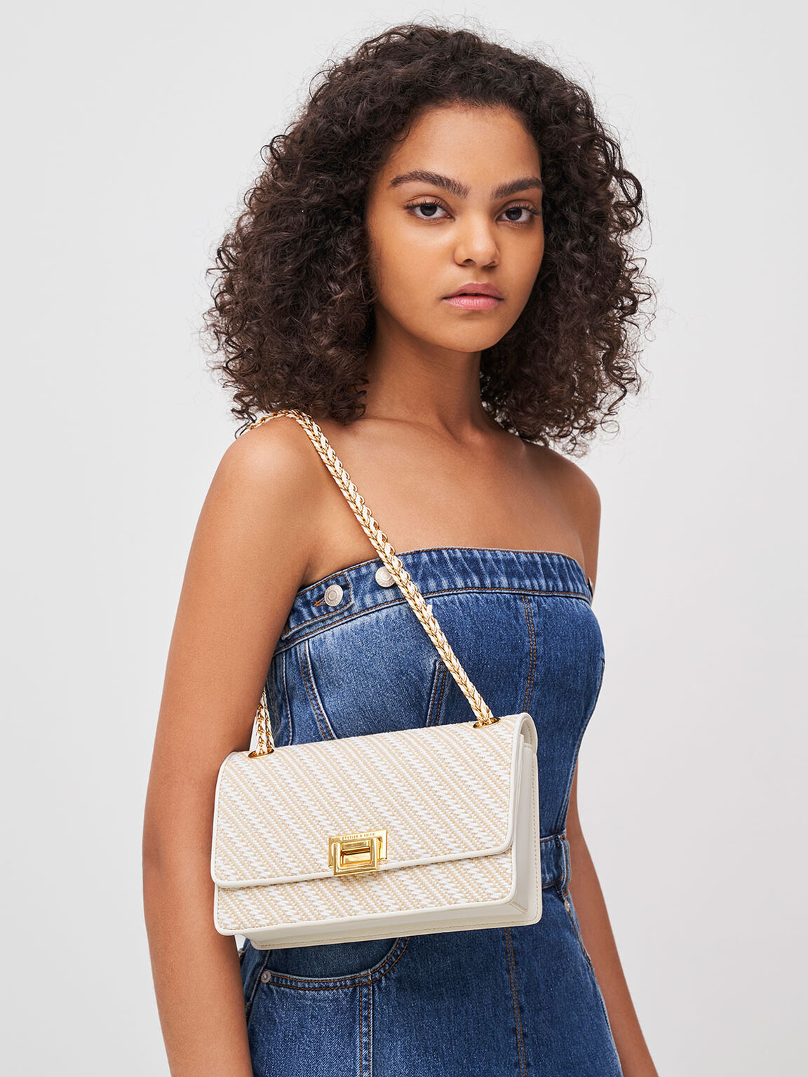 Buy White Chrissy Quilt Sling Bag Online - Accessorize India