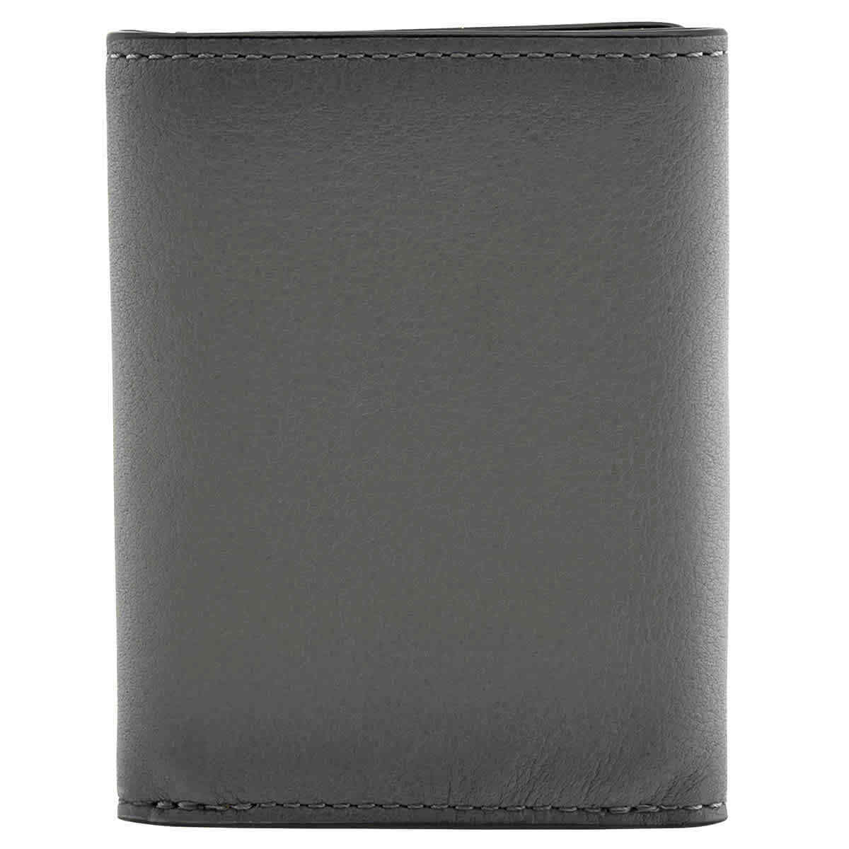 Ví Coach Men's Trifold Compact Leather Wallet In Grey 78612 PNX