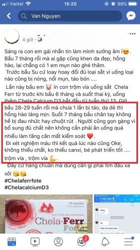 Review viên uống Chela-Ferr Forte Ba Lan từ người dùng 