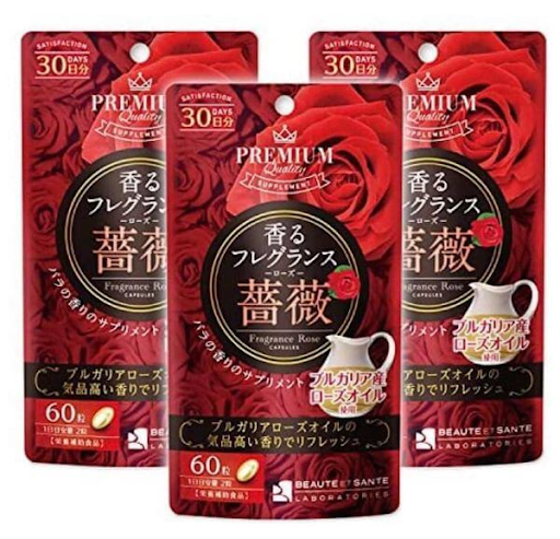 Viên Uống Tạo Mùi Thơm Infinity Premium Fragrance Rose, Túi 60 Viên 