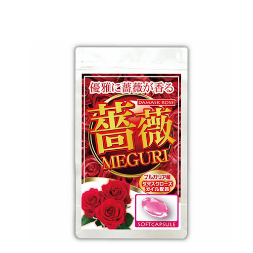 Viên Uống Thơm Cơ Thể Tinh Chất Hoa Hồng Meguri Nhật phiên bản, Túi 62 Viên