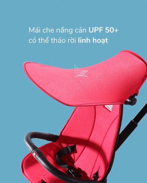 Mái che tiện lợi có thể tháo lắp dễ dàng