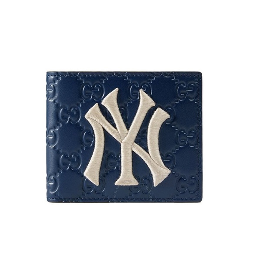 Ví Nam Gucci Men's NY Yankees Patch Wallet In Blue