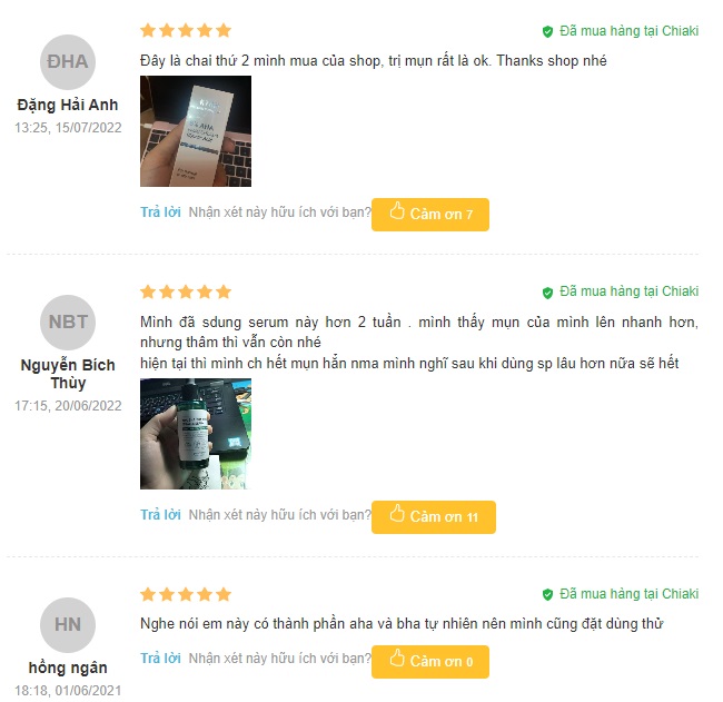 Review serum se khít lỗ chân lông Some By Mi từ người sử dụng