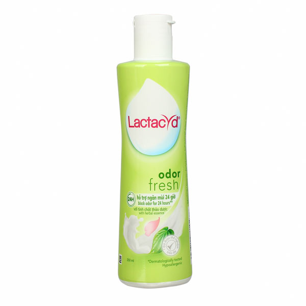 Dung dịch lau chùi và vệ sinh phụ phái đẹp Lactacyd Odor Fresh