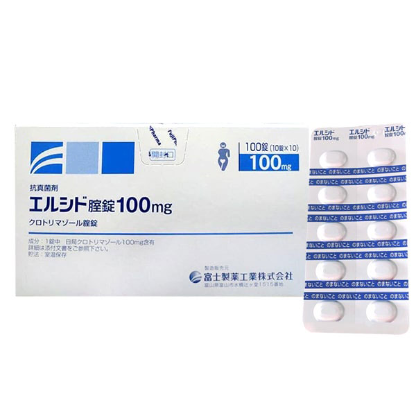 Thuốc đặt âm đạo trị nấm Elcido 100mg