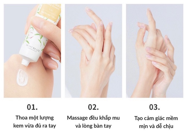 Cách sử dụng kem dưỡng da tay