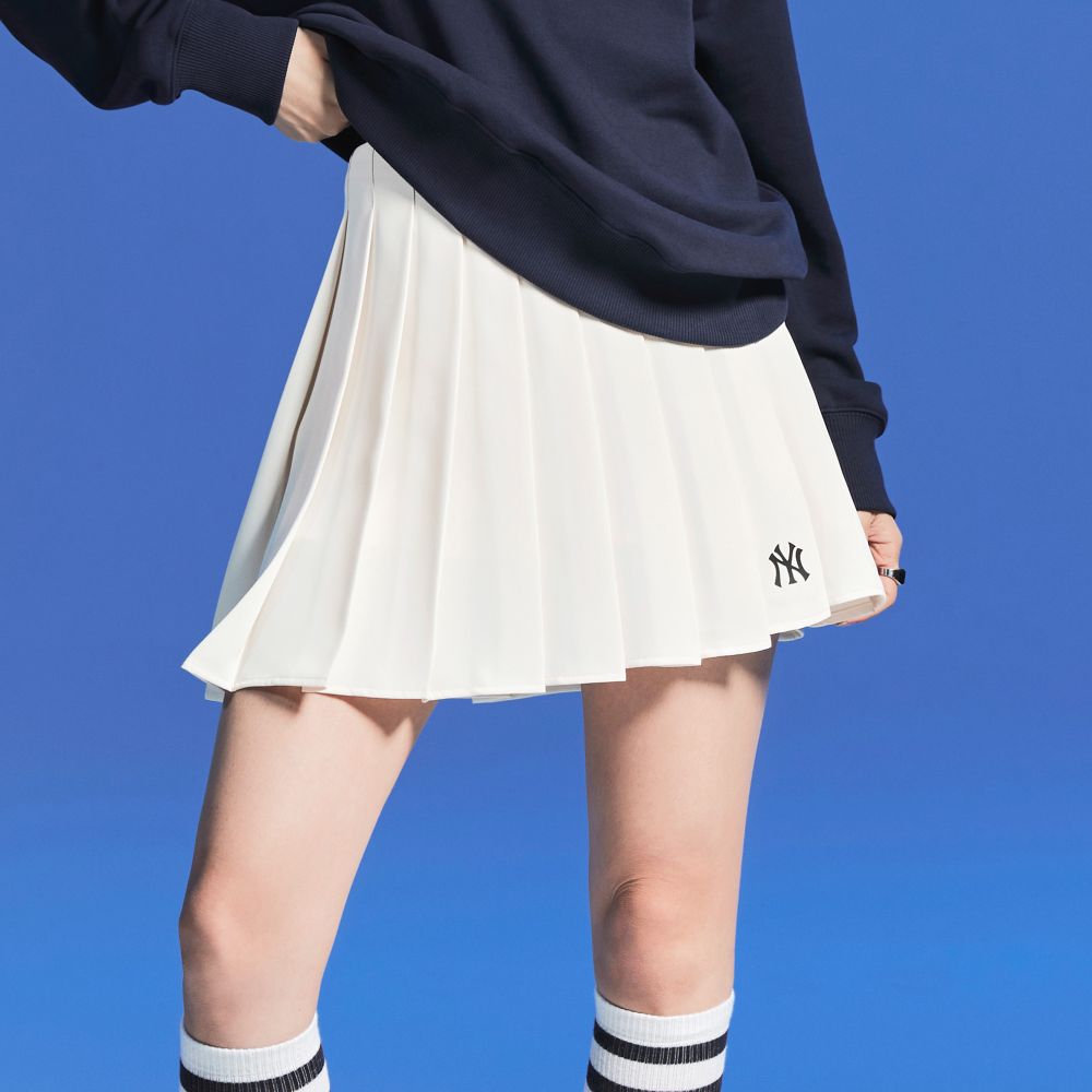 Chân váy MLB Basic Pleats Skirt New York Yankees 3FSKB0324-50CRS