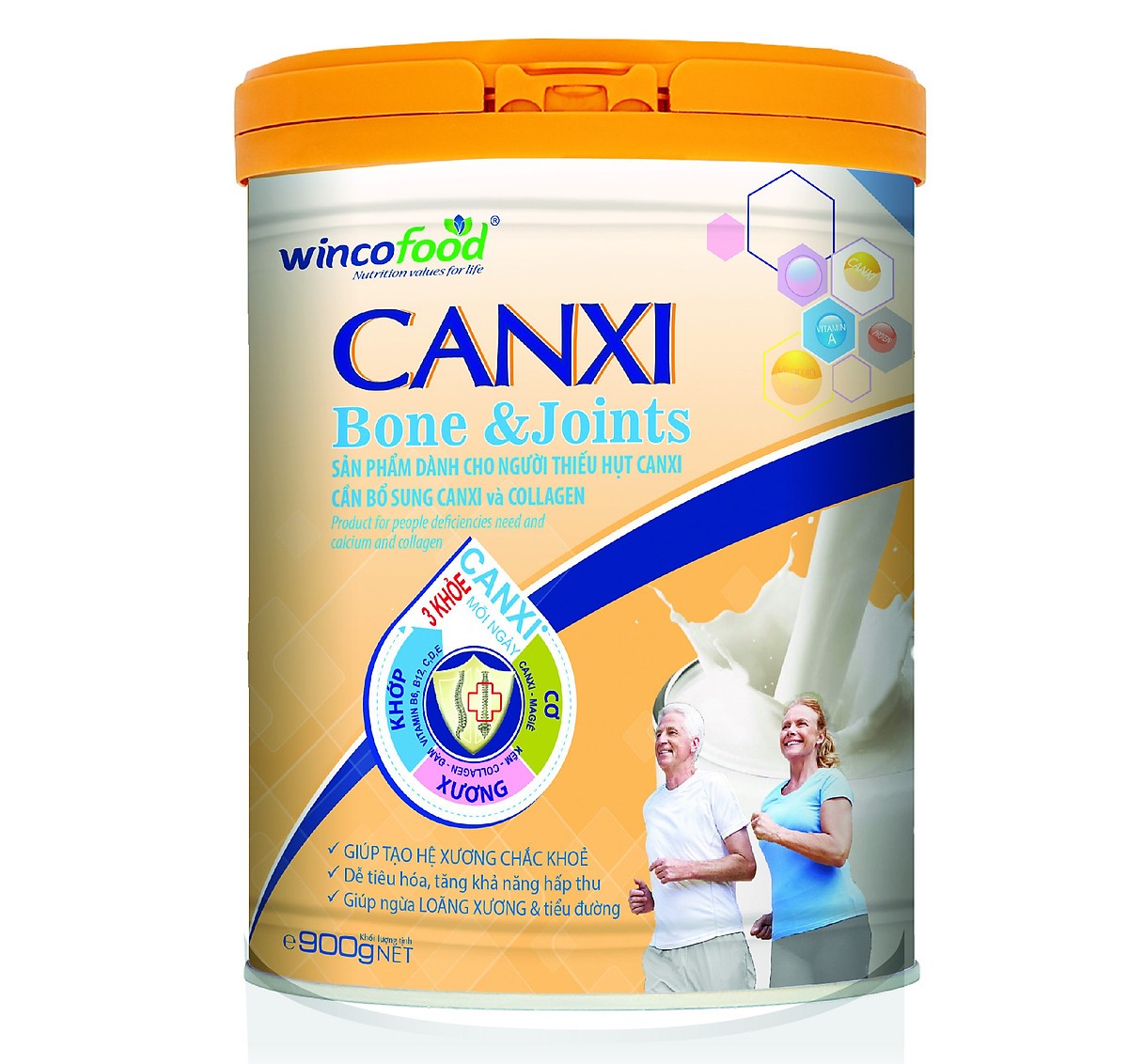 Sữa can xi cho tất cả những người già nua Wincofood Canxi Bone & Joints 