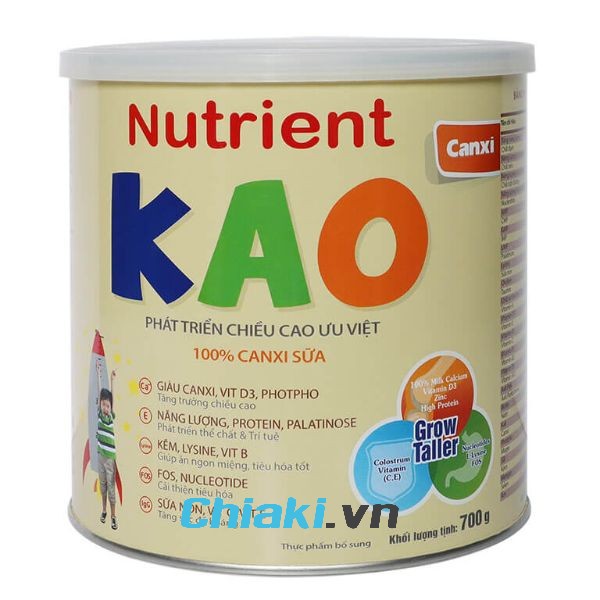 Sữa Nutrient KAO tăng chiều cao cho bé 1 - 6 tuổi