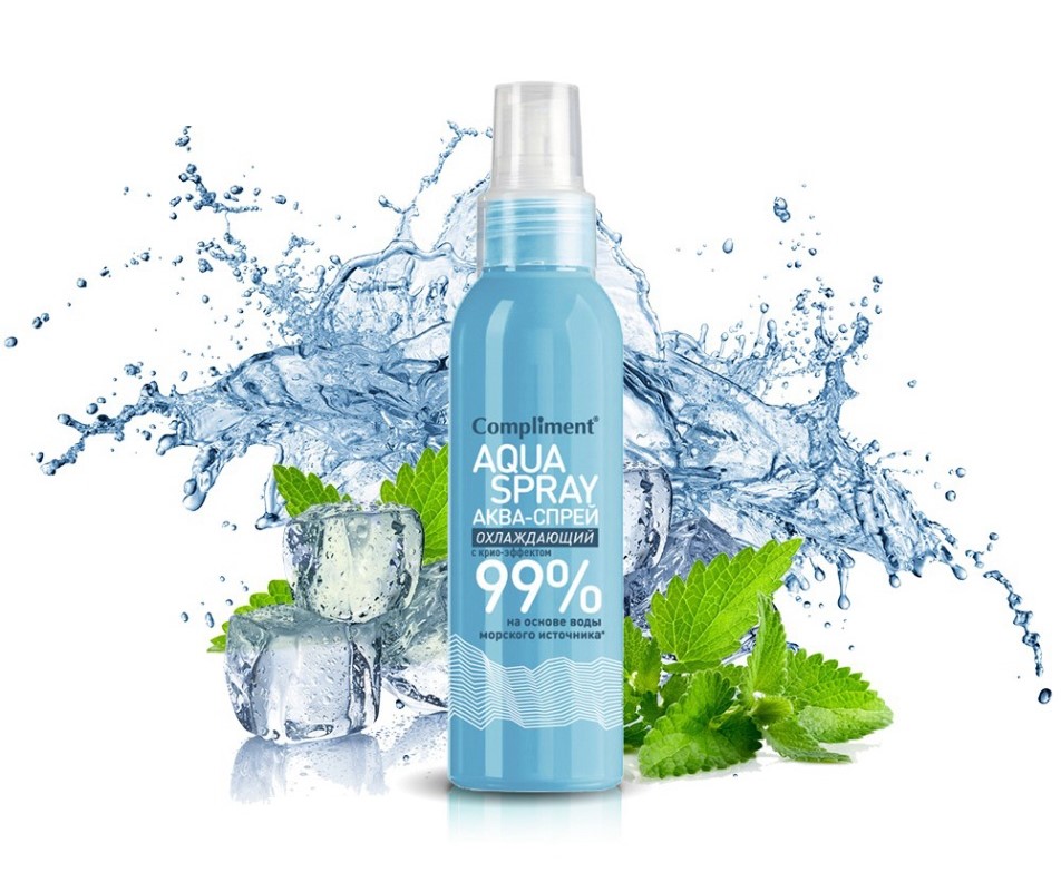 Complement Spray Xịt khoáng Compliment Aqua Spray 99% hỗ trợ cấp ẩm, phục hồi