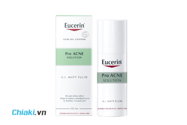Kem dưỡng sáng da, kiềm dầu Eucerin Pro Acne Mattifying Fluid
