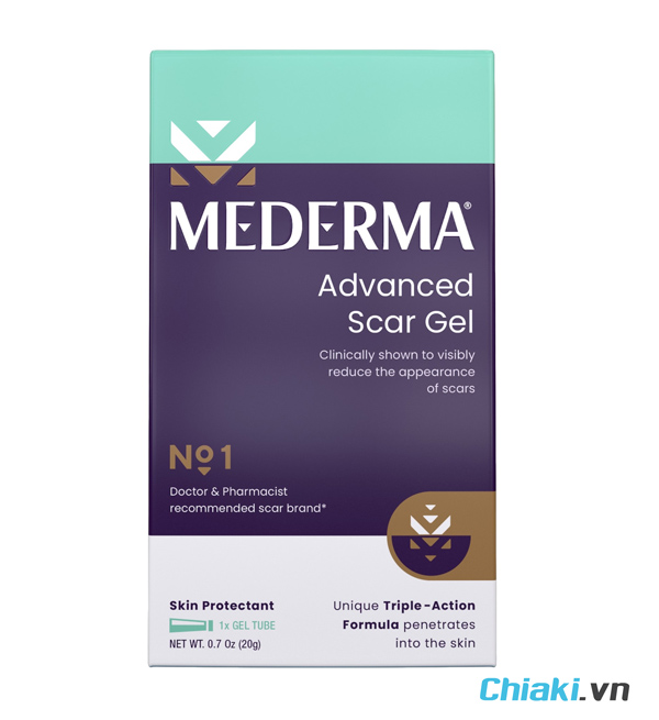 Kem trị sẹo rỗ lâu năm Mederma Advanced Scar Gel