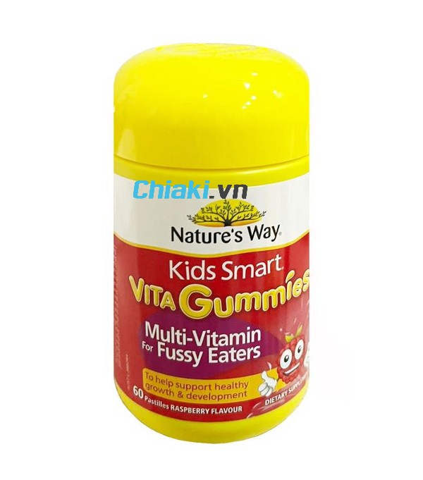 vitamin tổng hợp cho bé của Úc Kids Smart Vita Gummies Multi Vitamin For Fussy Eaters 
