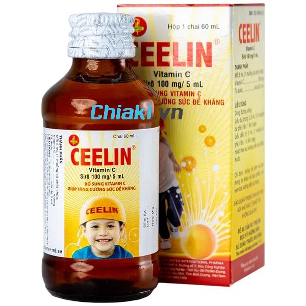 Siro Ceelin Vitamin C , siro vitamin c cho bé